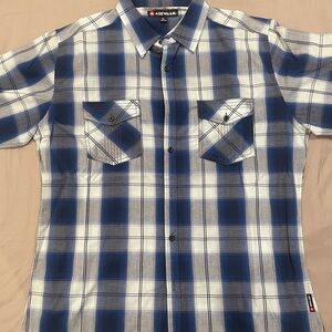 Airwalk Men's Blue Plaid Shirt